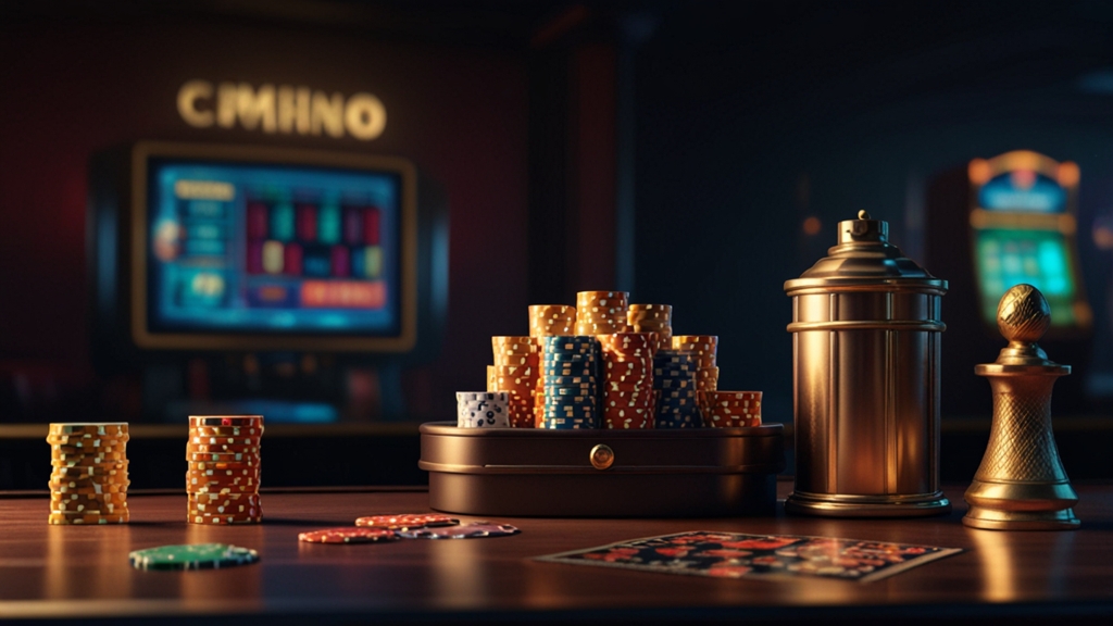Mesa de casino con comparativa de bonos de depósito, cashback y giros gratis