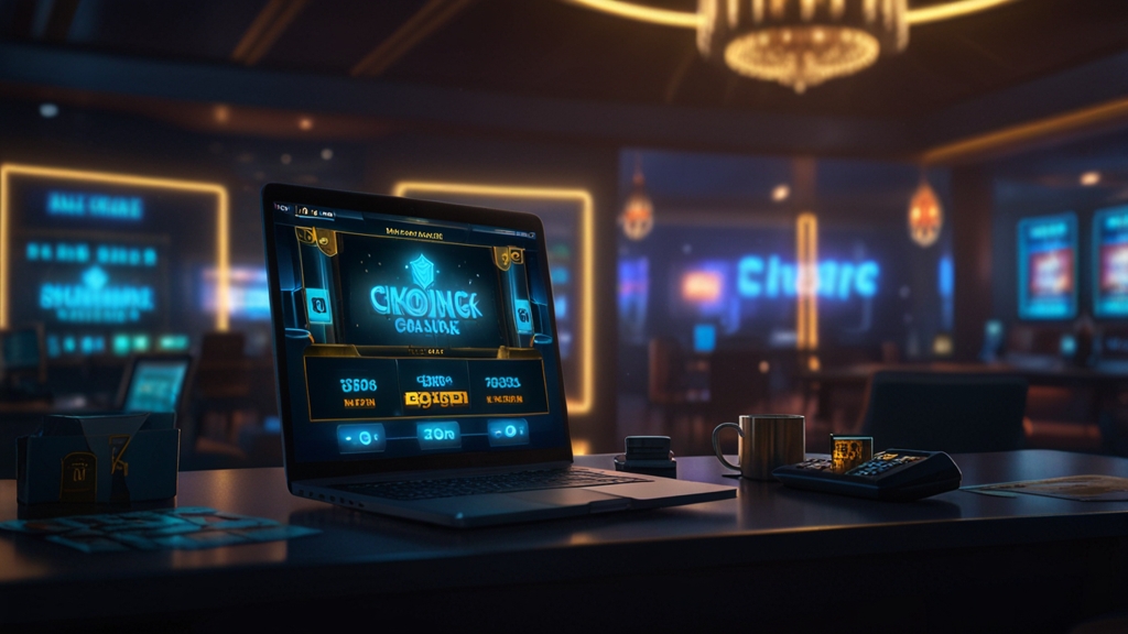 Pantalla de casino y móvil comparando un código de bono y un código promocional
