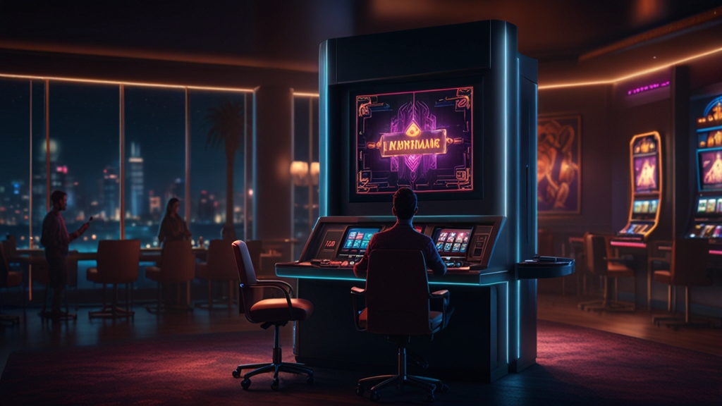 Pantalla de retirada con comprobaciones y estado pendiente en un casino